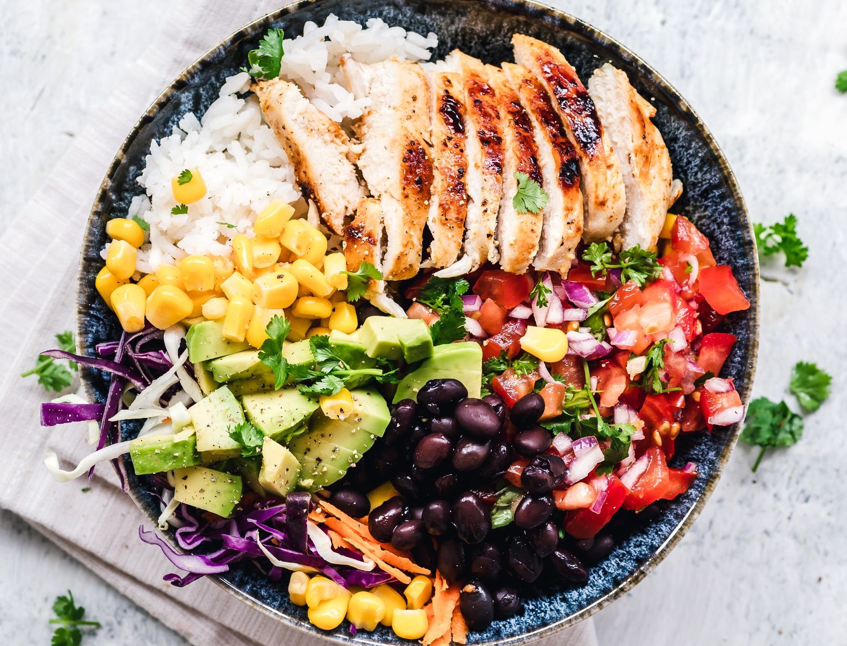 سالاد رژیمی - غذای رژیمی با مرغ