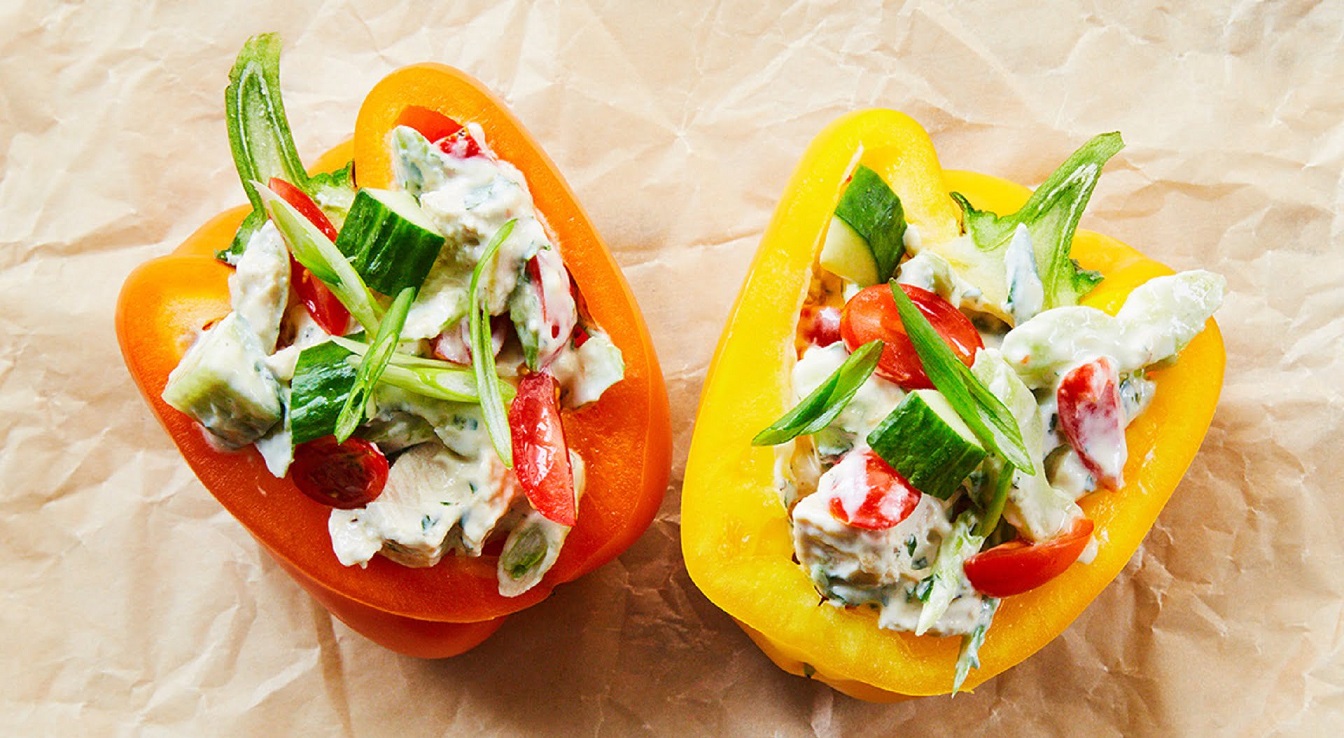 دلمه ی مرغ - غذای رژیمی با مرغ