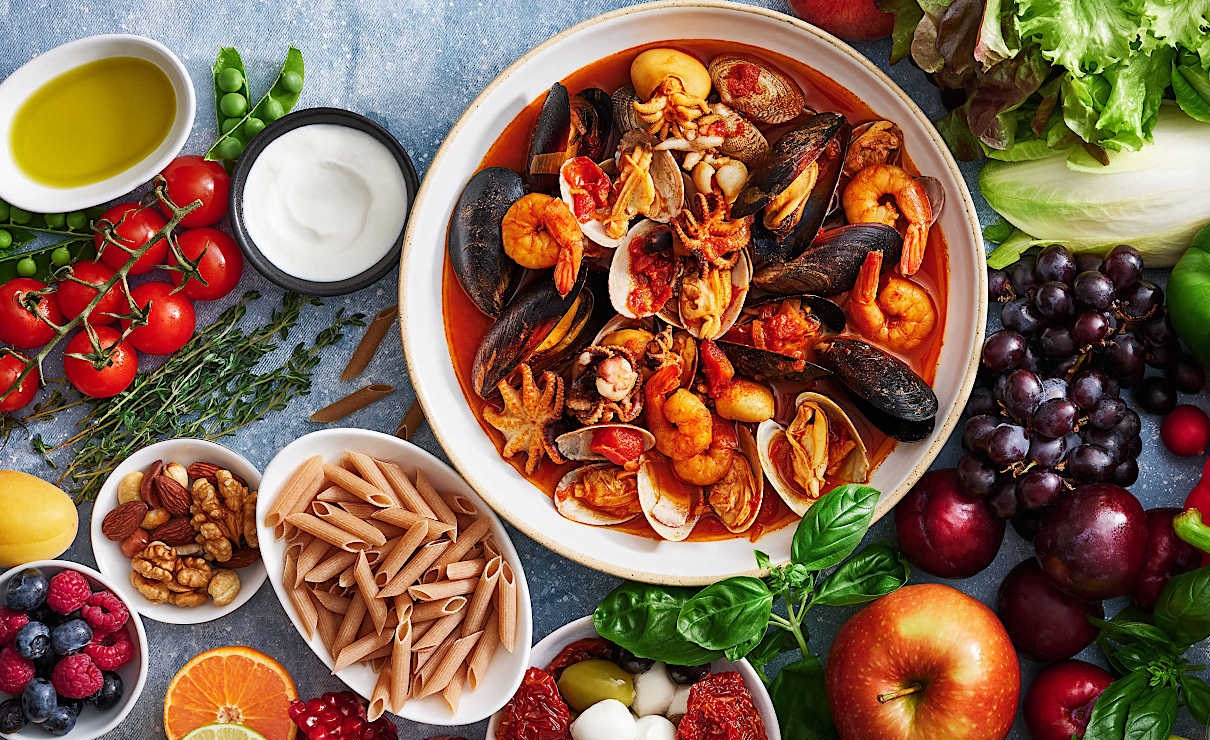 غذای دریایی - رژیم مدیترانه ای