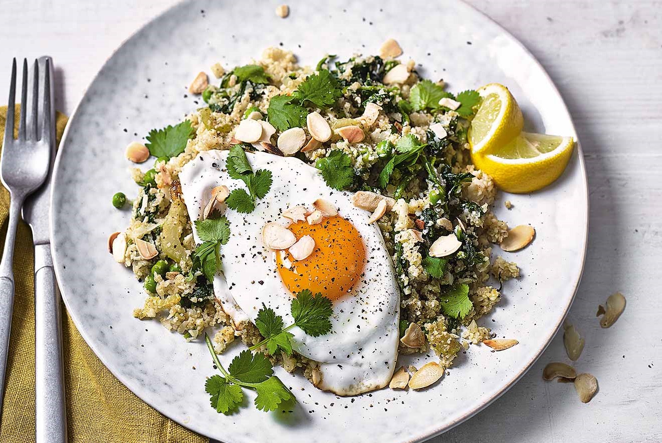 پلو گل کلم - غذاهای رژیمی بدون نان و برنج