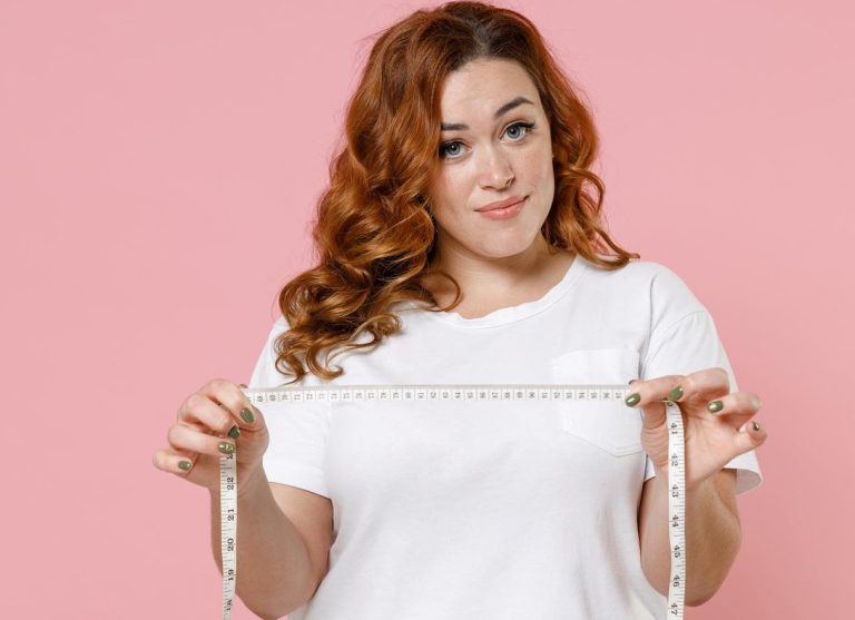 Measuring a woman's height