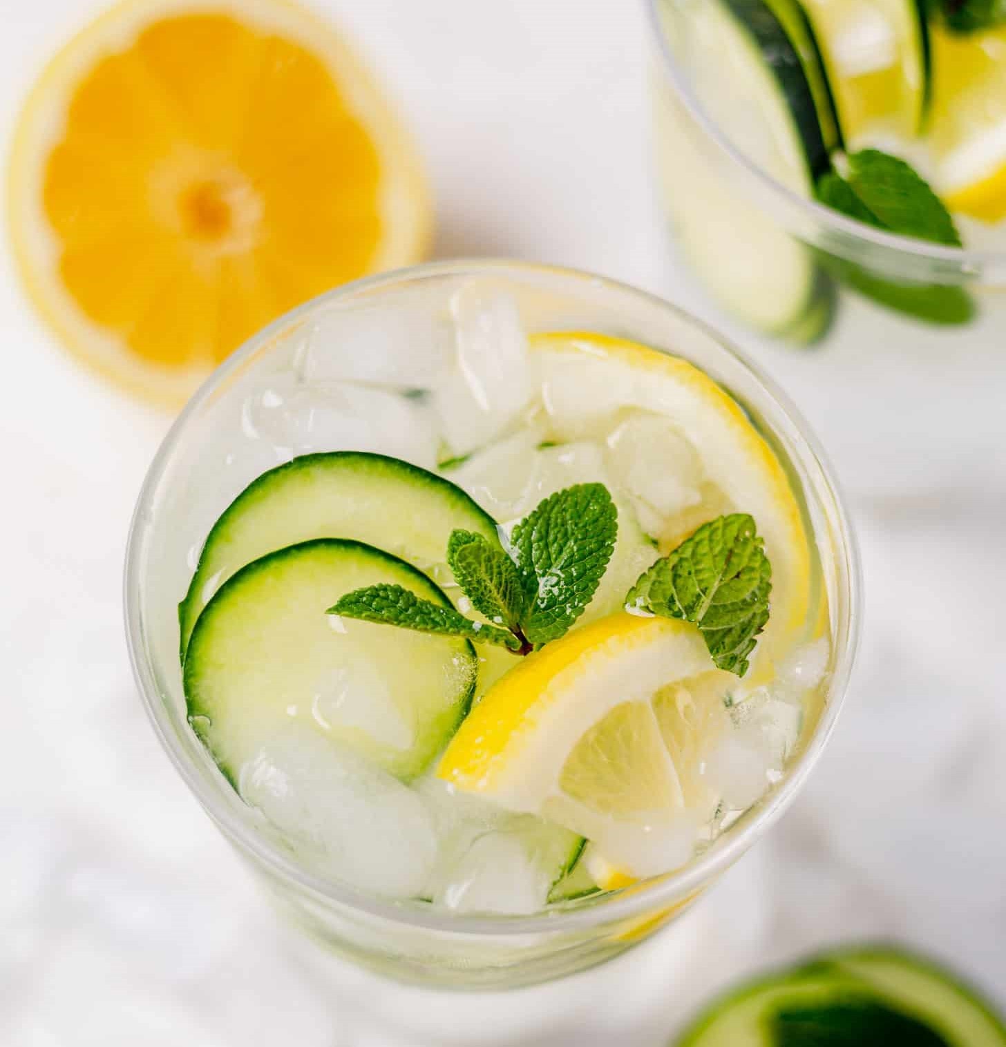 دتاکس واتر چربی سوز - دتاکس واتر خیار و لیمو