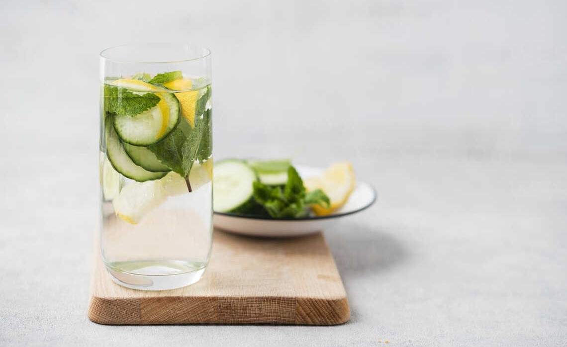 دتاکس لیمو نعناع خیار - دتاکس واتر خیار و لیمو