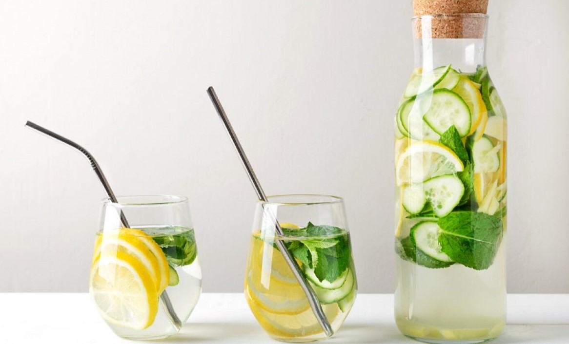 دتاکس واتر لیمو نعناع و خیار - دتاکس لاغری