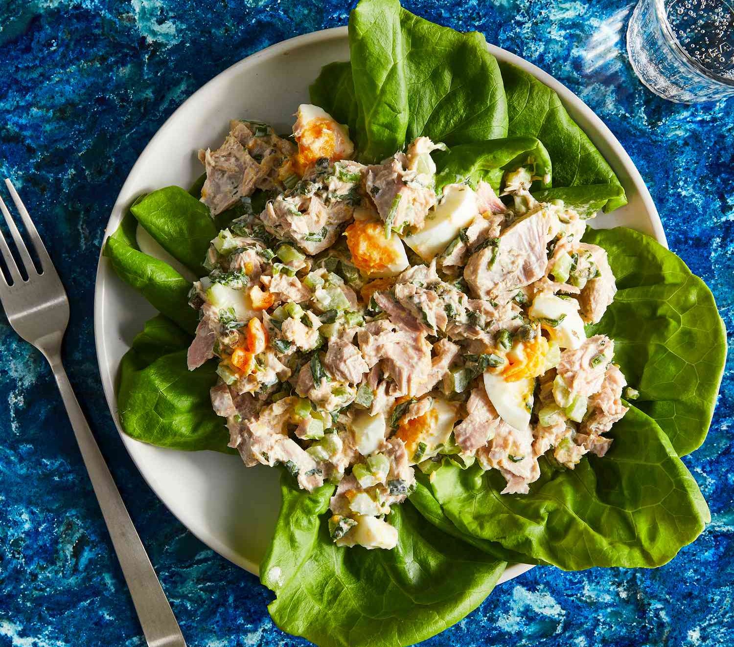 سالاد تن ماهی با سیب زمینی - سالاد تن ماهی رژیمی