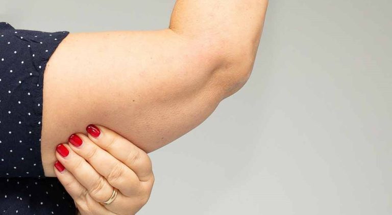 لاغری بازو در خانه