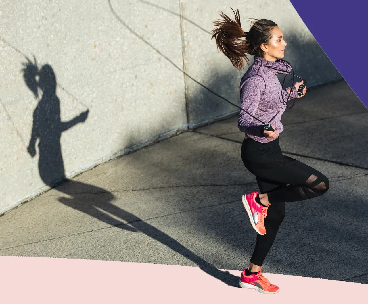 طناب زدن - ورزش هوازی در خانه برای لاغری شکم