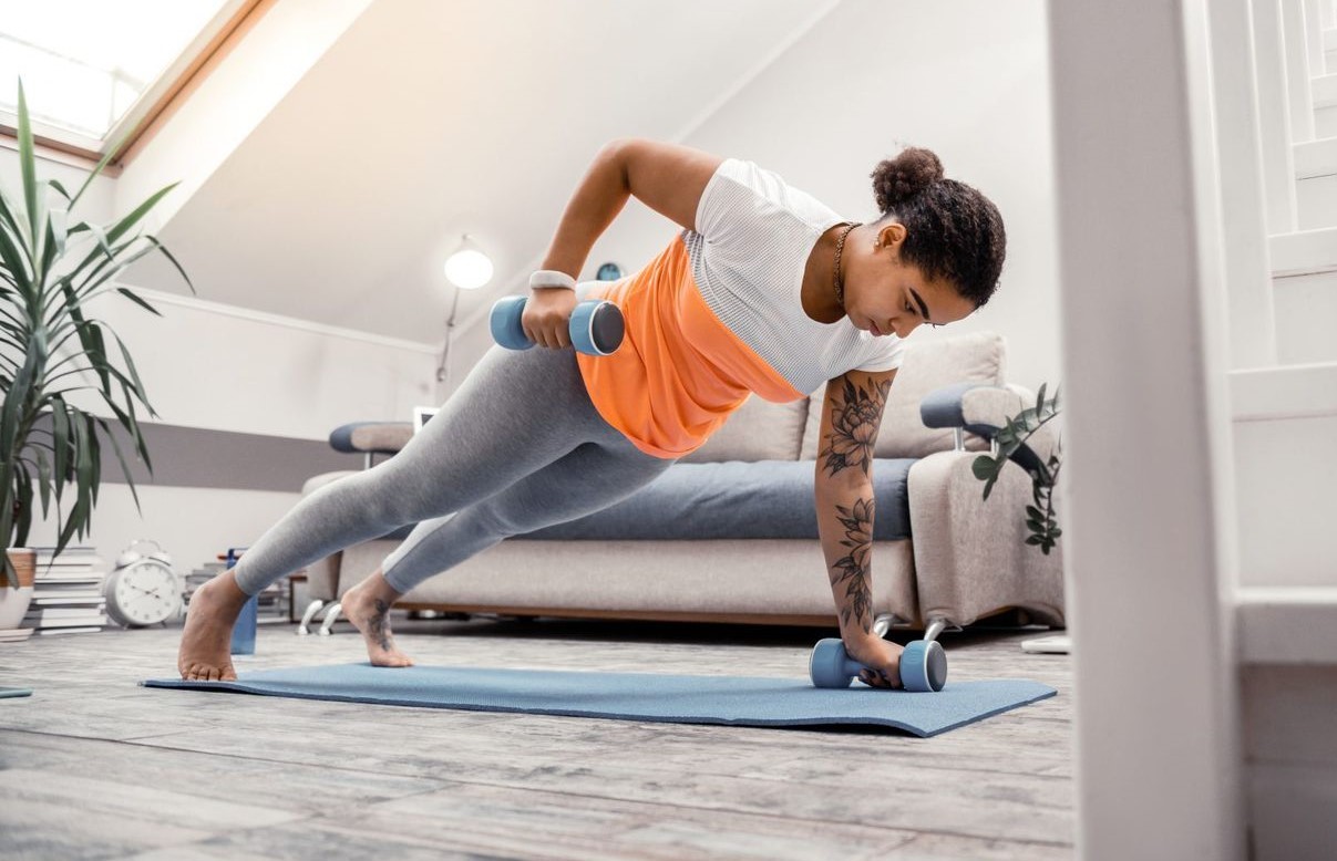 لاغری بالاتنه با دمبل - لاغری بالاتنه در یک هفته