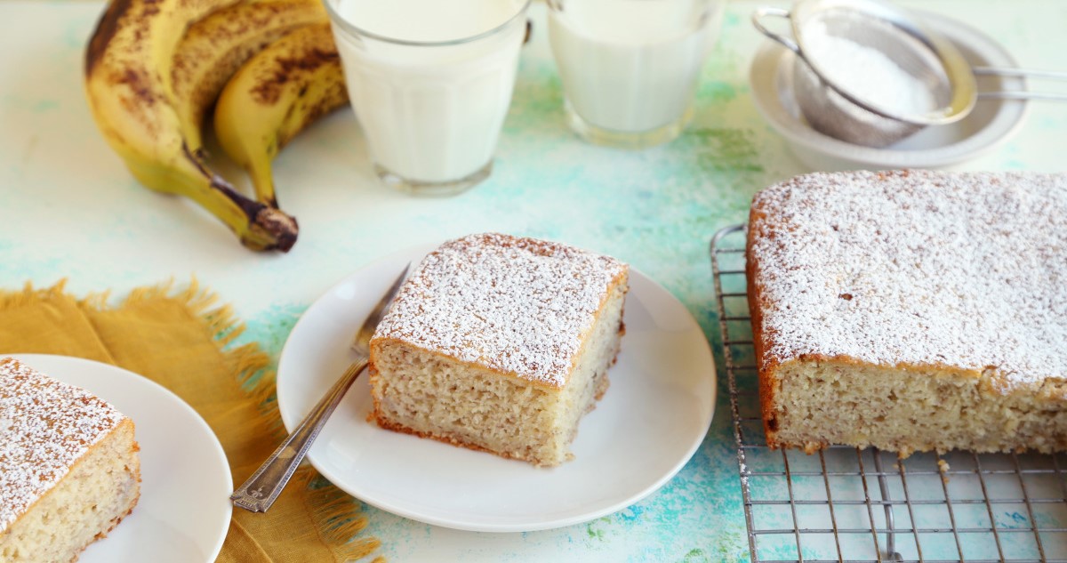 دسر رژیمی - کیک رژیمی با موز