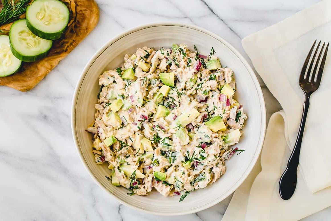 سالاد تن ماهی - غذای رژیمی با تن ماهی