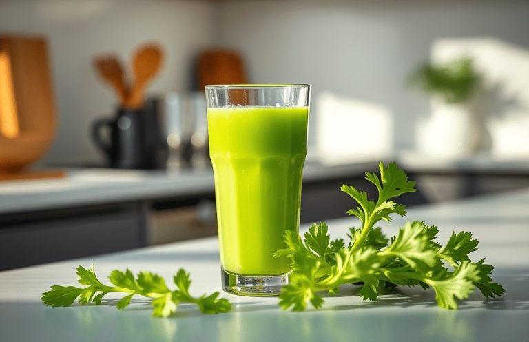 آب کرفس ناشتا برای لاغری