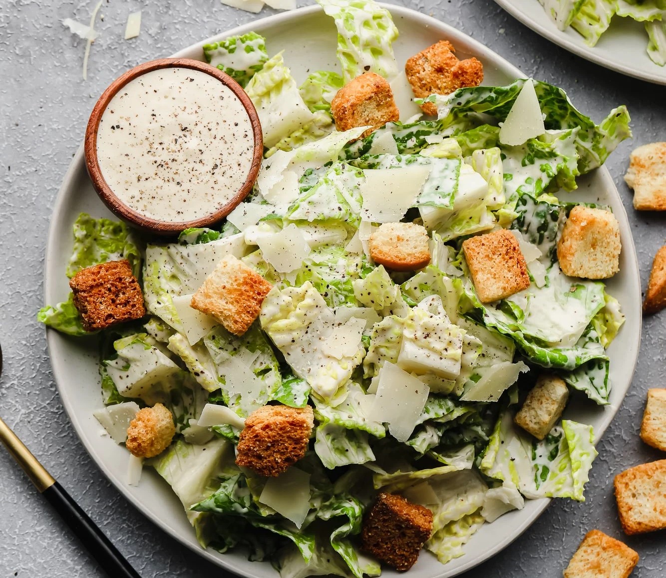 سالاد سزار با مرغ - سالاد سزار رژیمی