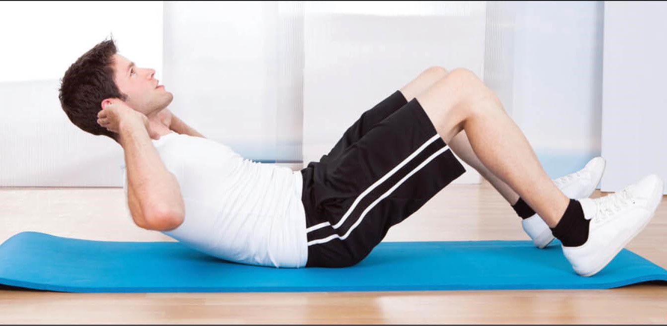 دراز نشست - ورزش هوازی در خانه برای لاغری شکم