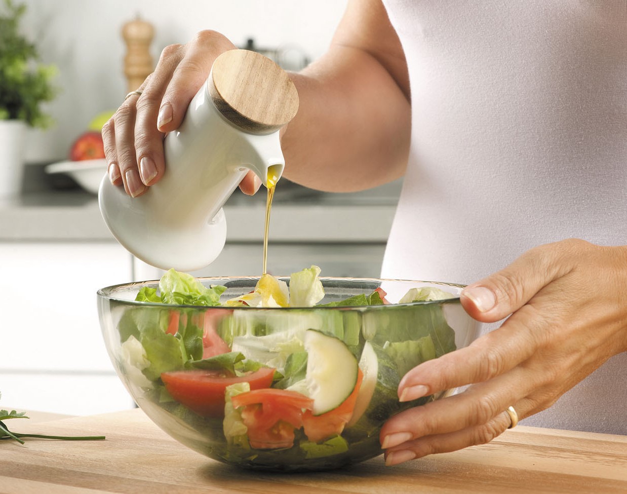 روغن برای سالاد - روغن کنجد برای لاغری شکم