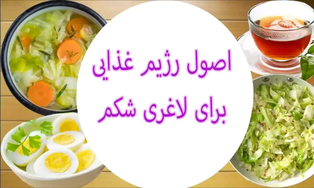 اصول رژیم غذایی برای لاغری شکم