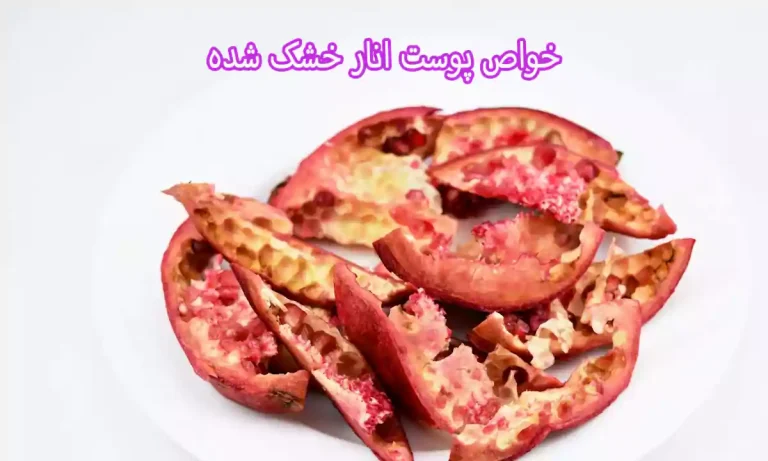 خواص پوست انار خشک شده