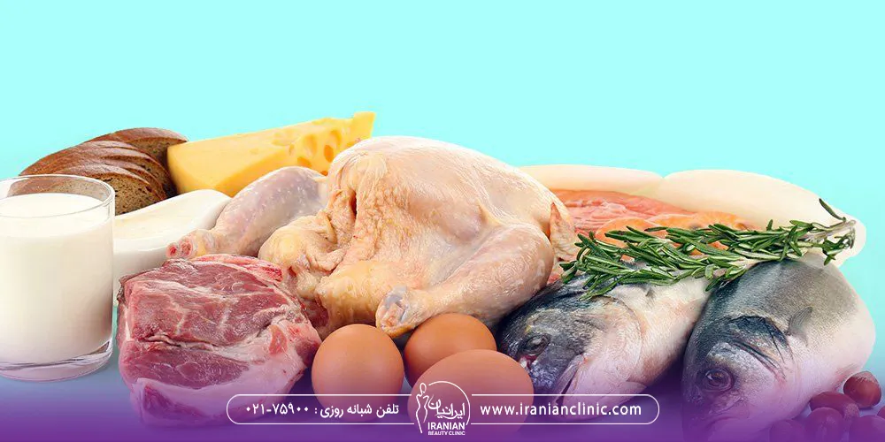 عکس مواد غذایی سرشار از پروتئین