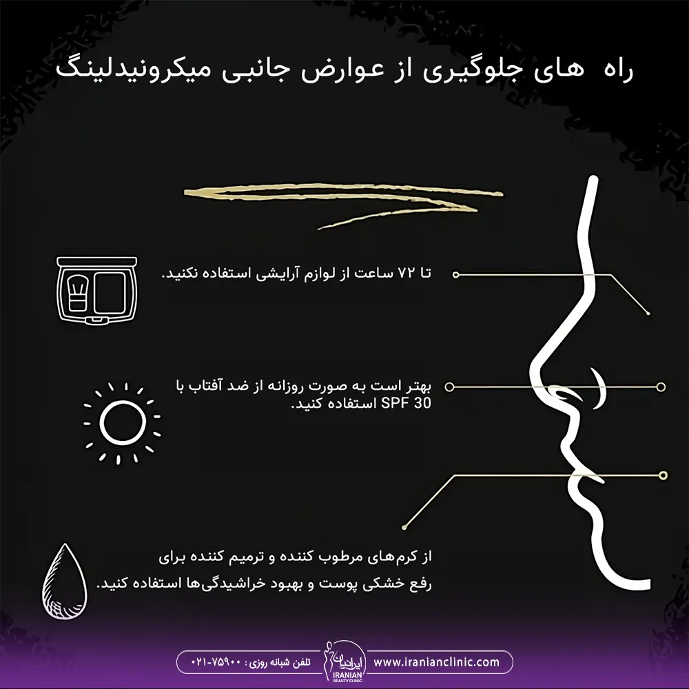 ۳ روش برای جلوگیری و کاهش عوارض و مشکلات بعد از میکرونیدلینگ - عوارض میکرونیدلینگ