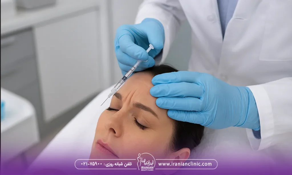 تزریق بوتاکس پیشانی