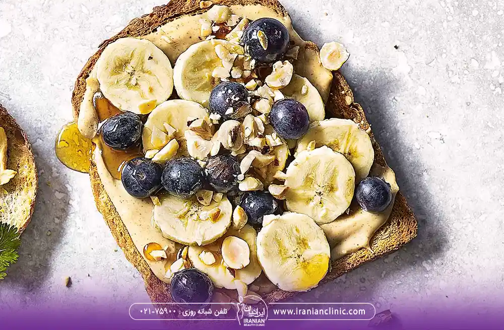 عکس ساندویچ کره بادام زمینی و موز