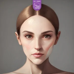 عکس از صورت زن جوان با زوایای صورت - لاغری صورت