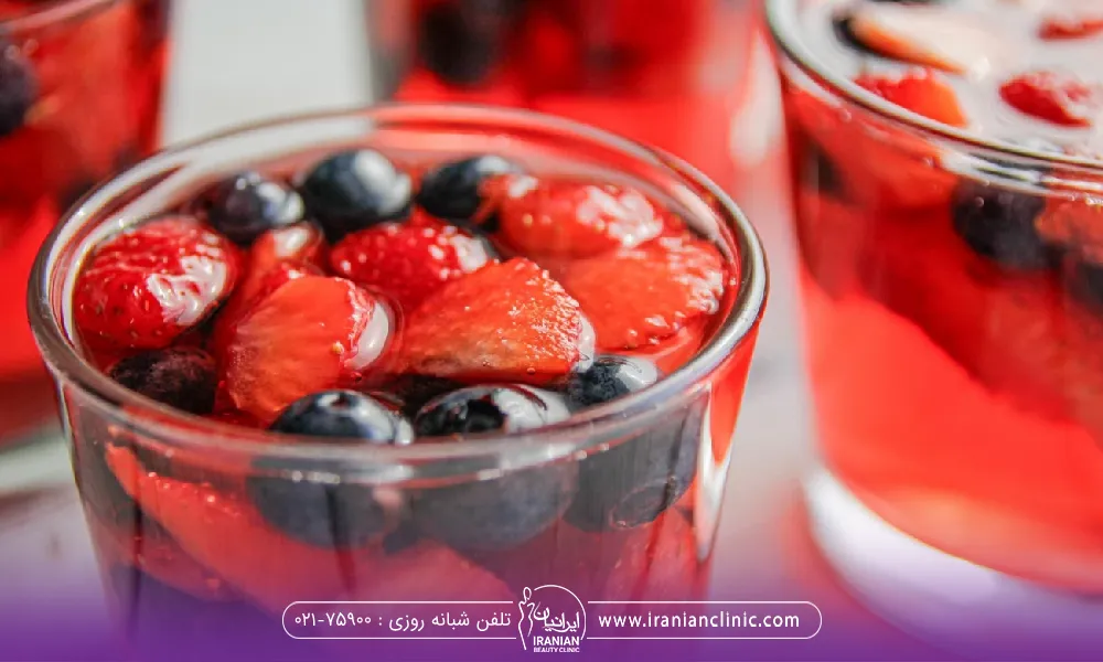 شربت زغال اخته در داخل لیوان
