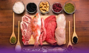 مواد غذایی پروتئین دار مثل گوشت، مرغ و ماهی و حبوبات - انواع پروتئین برای لاغری