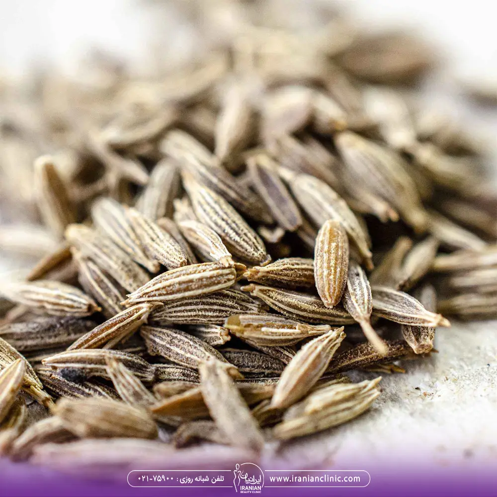 تصویر نزدیک از مقداری زیره