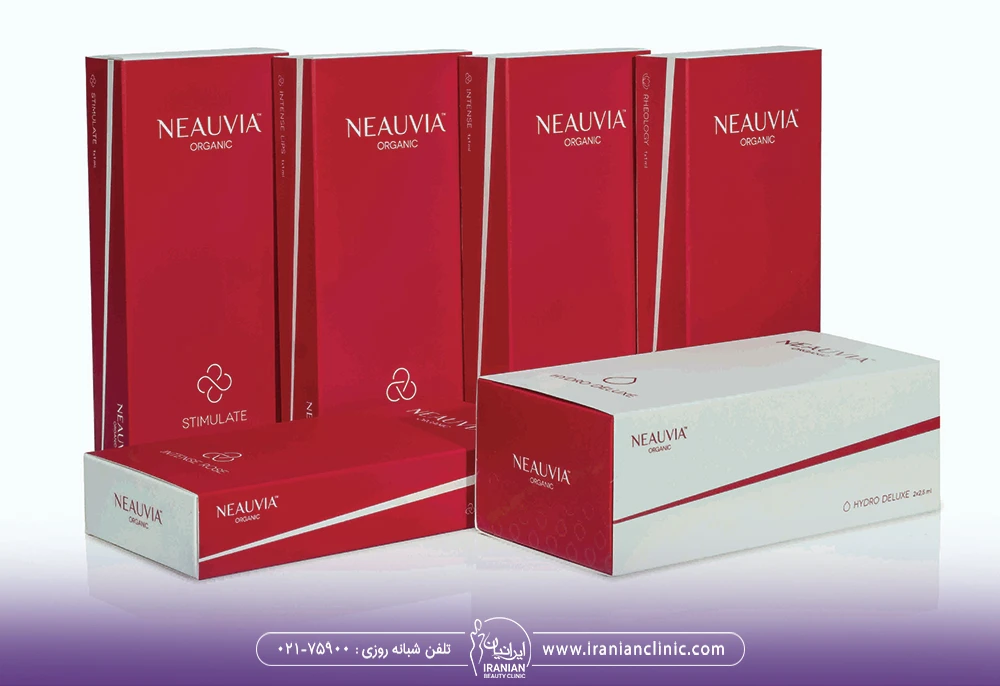 جعبه های قرمز رنگ فیلر Neauvia