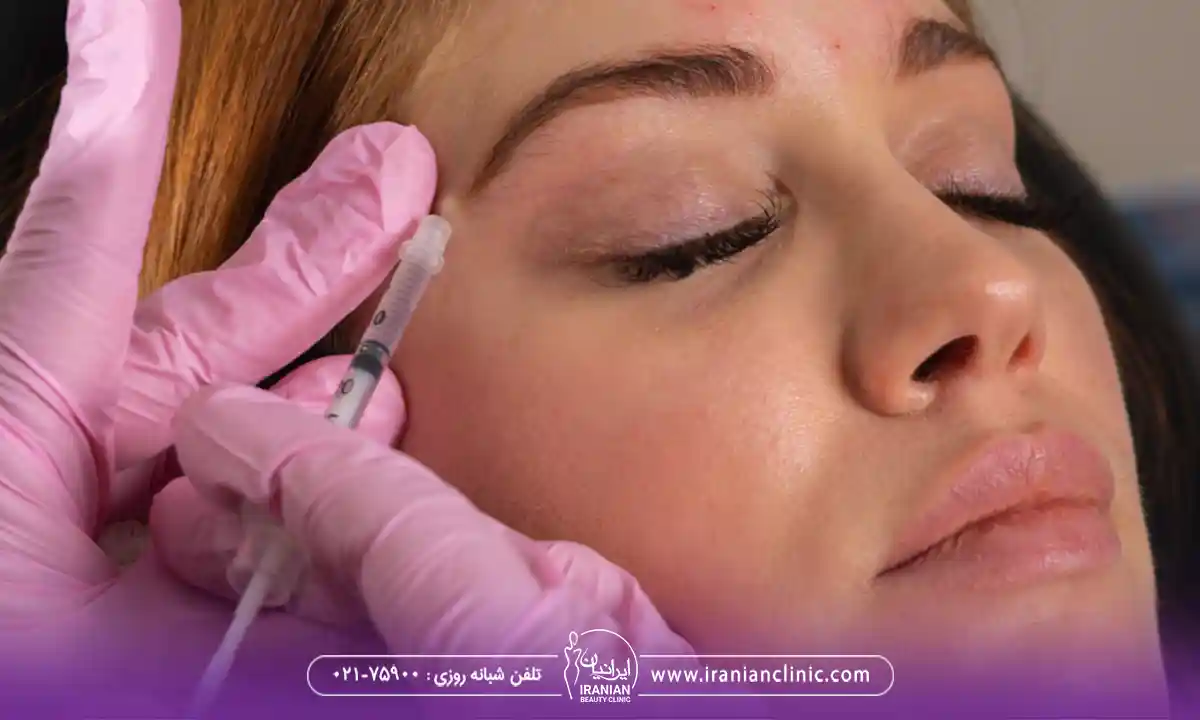 استفاده از حوله گرم روی پیشانی بعد از بوتاکس